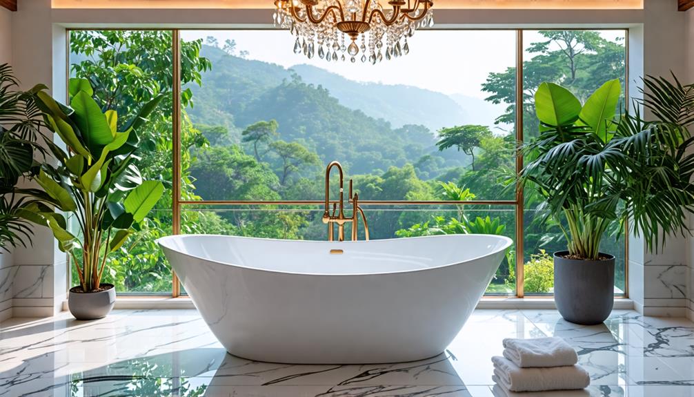 elegant tub bathroom designs