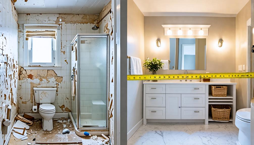 evaluating existing bathroom layout